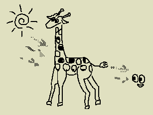\scalebox{0.3}{\includegraphics{psfiles/giraffe.ps}}