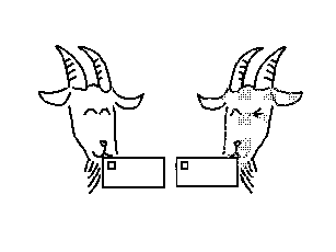\scalebox{0.3}{\includegraphics{psfiles/goat2.ps}}